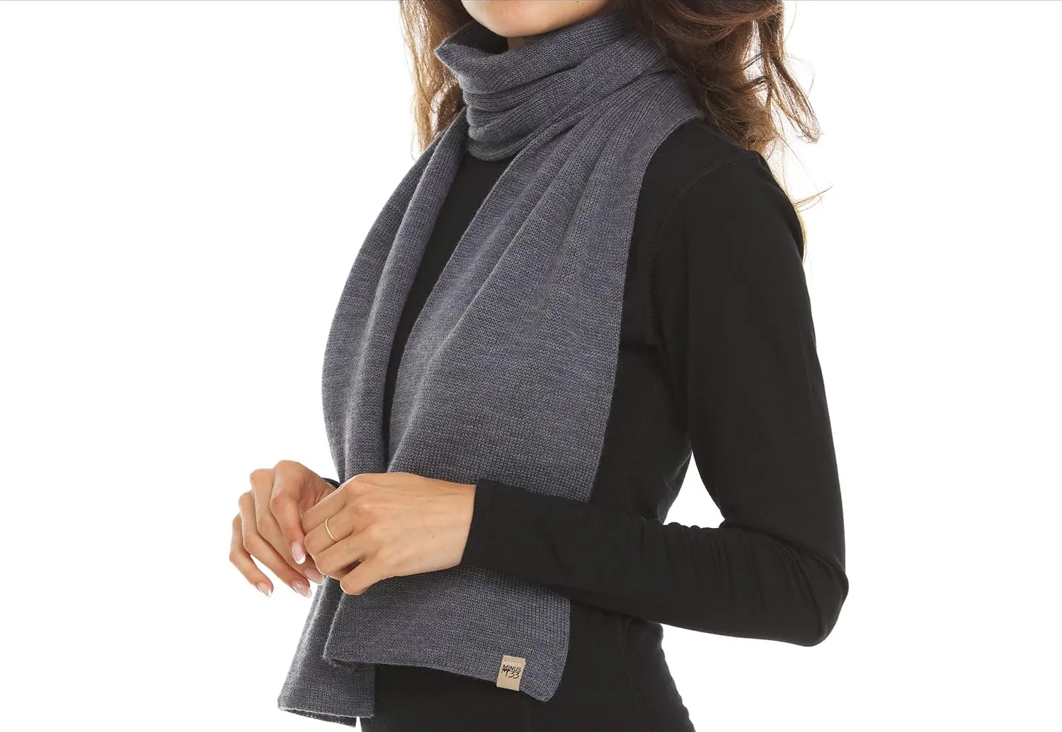 100% Merino Wool Minus33 Everyday Knit Scarf - Winter Scarf - Midweight Scarves for Women and Men