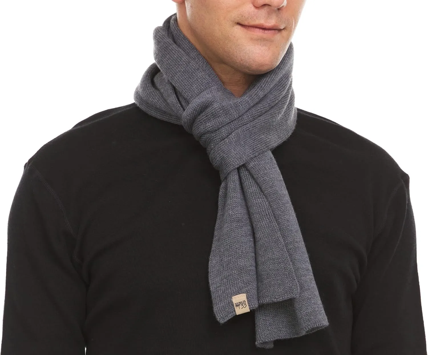 100% Merino Wool Minus33 Everyday Knit Scarf - Winter Scarf - Midweight Scarves for Women and Men