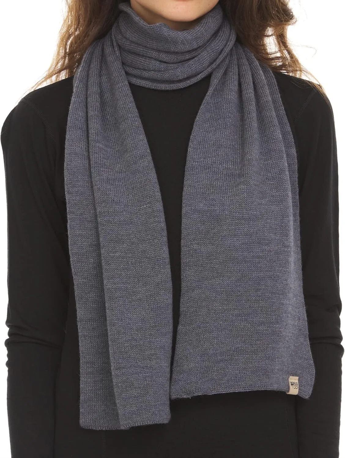100% Merino Wool Minus33 Everyday Knit Scarf - Winter Scarf - Midweight Scarves for Women and Men