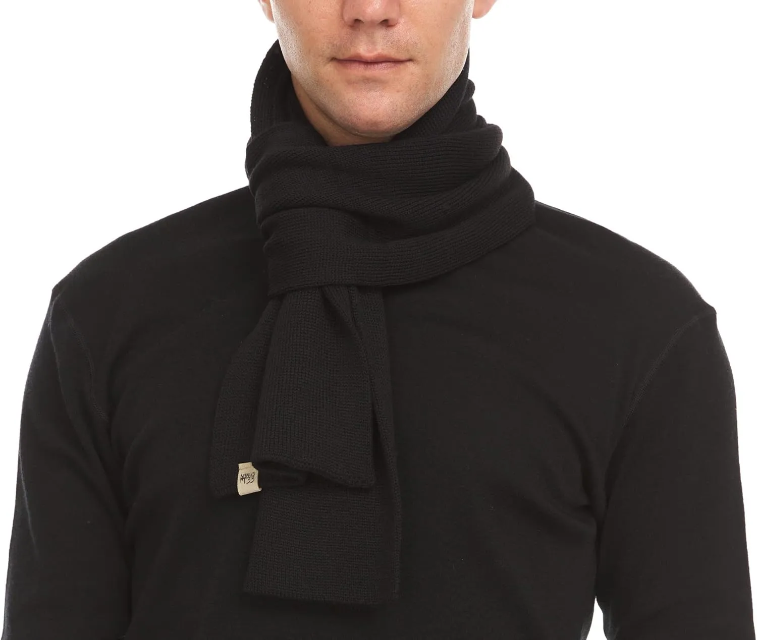 100% Merino Wool Minus33 Everyday Knit Scarf - Winter Scarf - Midweight Scarves for Women and Men