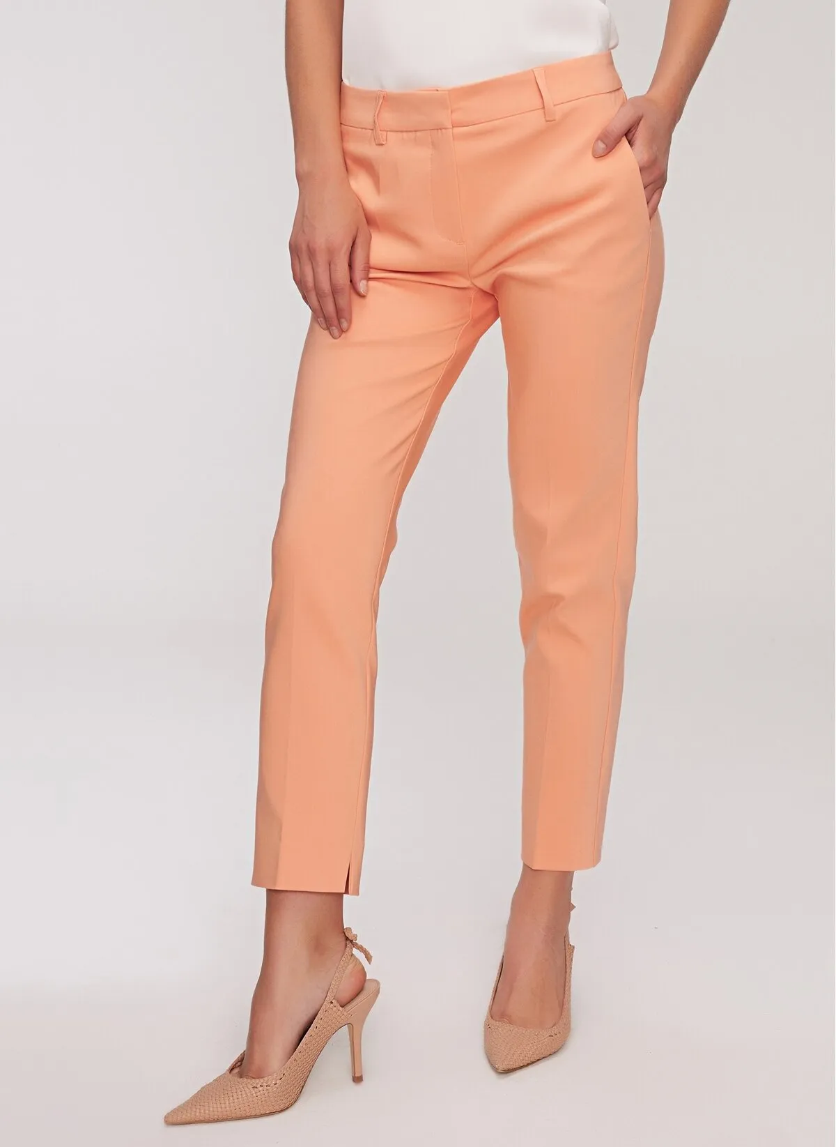13782 Salmon Cigarette Pants
