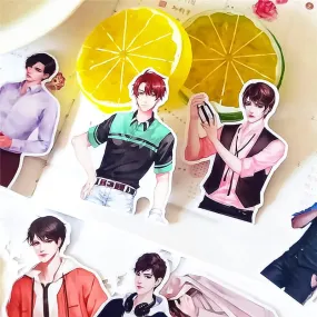 16pcs Street Fashion Boys Girls Scrapbooking DIY Craft Decor Journal Stickers