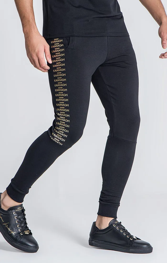 Black Script Joggers
