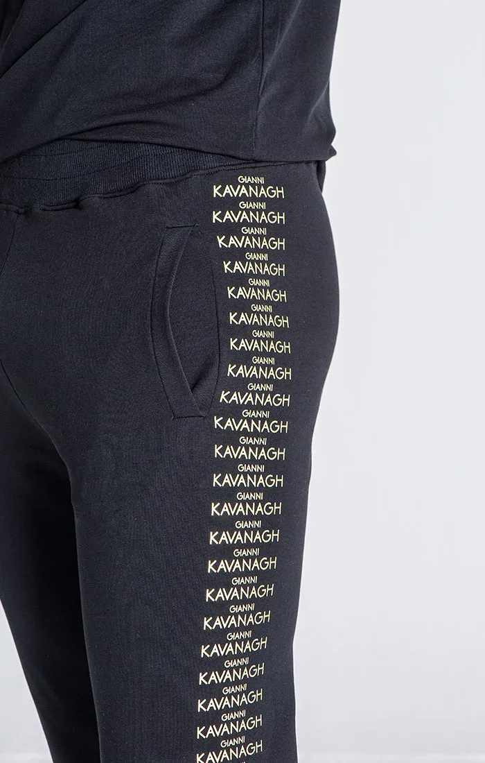 Black Script Joggers