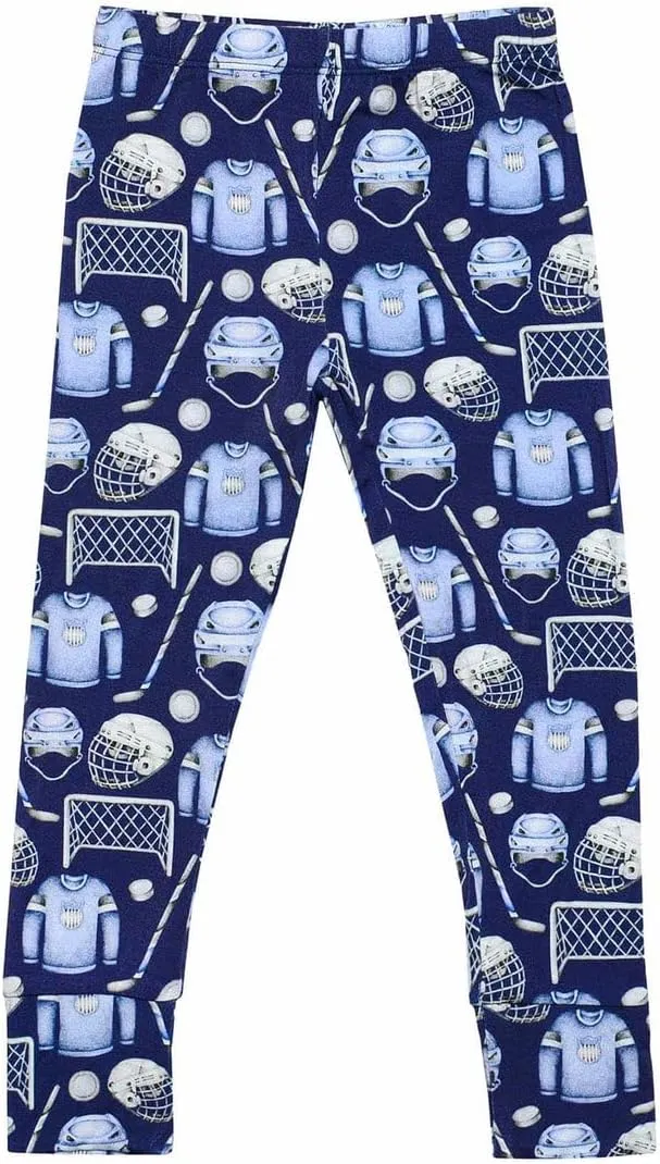 Blue Bamboo Pajama 2-Piece Lounge Set, Sustainable Pajamas, Long Sleeve, Washable, Cute Pajama Jumper