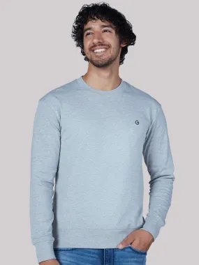 Classic Cotton All-Weather Sweatshirt – Grey Melange