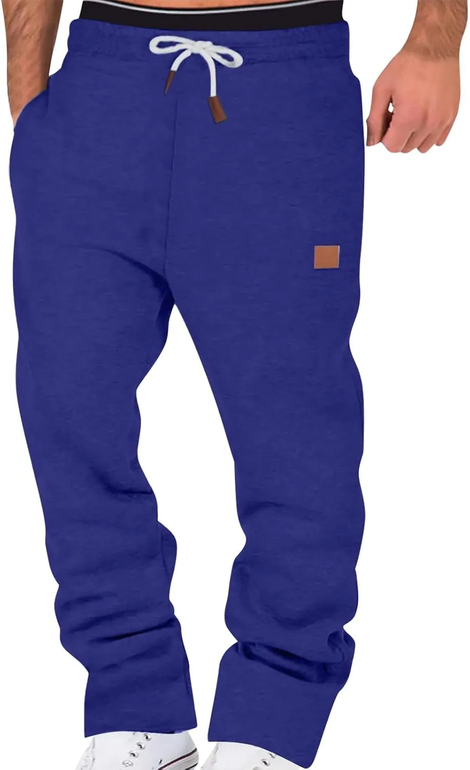 Cotton Joggers for Men Drawstring Sweatpants Workout Athletic Running Pants
