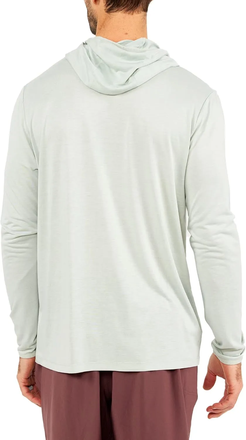 Free Fly Men's Lightweight Hoodie - UPF 20  Sun Protection Moisture Wicking, Breathable Bamboo Viscose Outdoor Shirt for Men