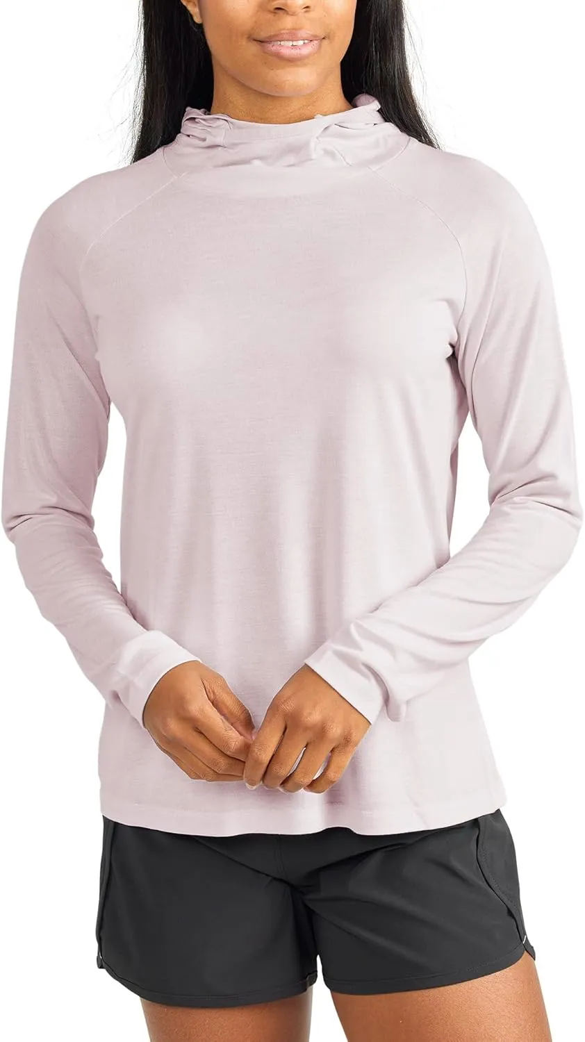 Free Fly Women's Lightweight Hoodie - UPF 40  Sun Protection Moisture Wicking, Breathable Bamboo Viscose Outdoor Shirt
