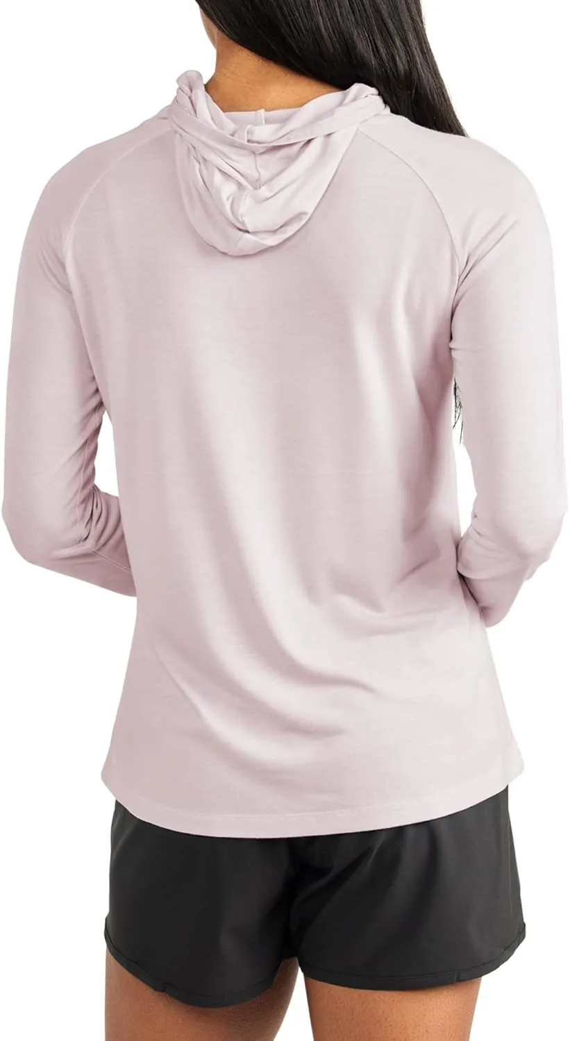 Free Fly Women's Lightweight Hoodie - UPF 40  Sun Protection Moisture Wicking, Breathable Bamboo Viscose Outdoor Shirt