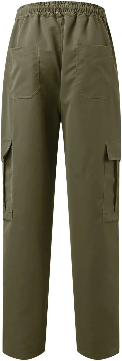 Men's Cargo Pants with Pockets Pants Casual Joggers Athletic Cotton Loose Straight Sweatpants Work, S-3XL
