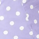 Plus Size Purple & White Polka Dot Print Bow Blouse