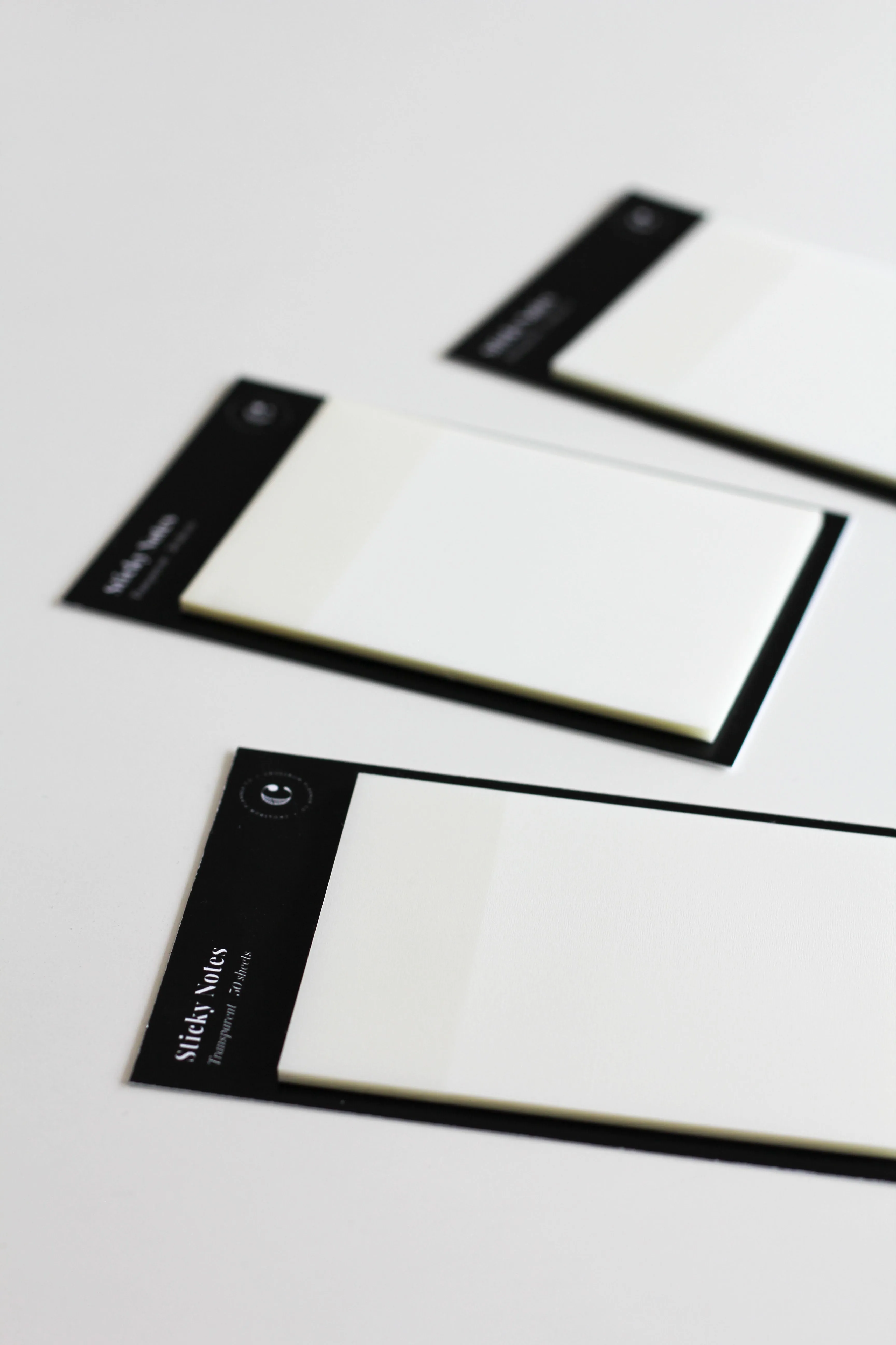 Transparent sticky notes