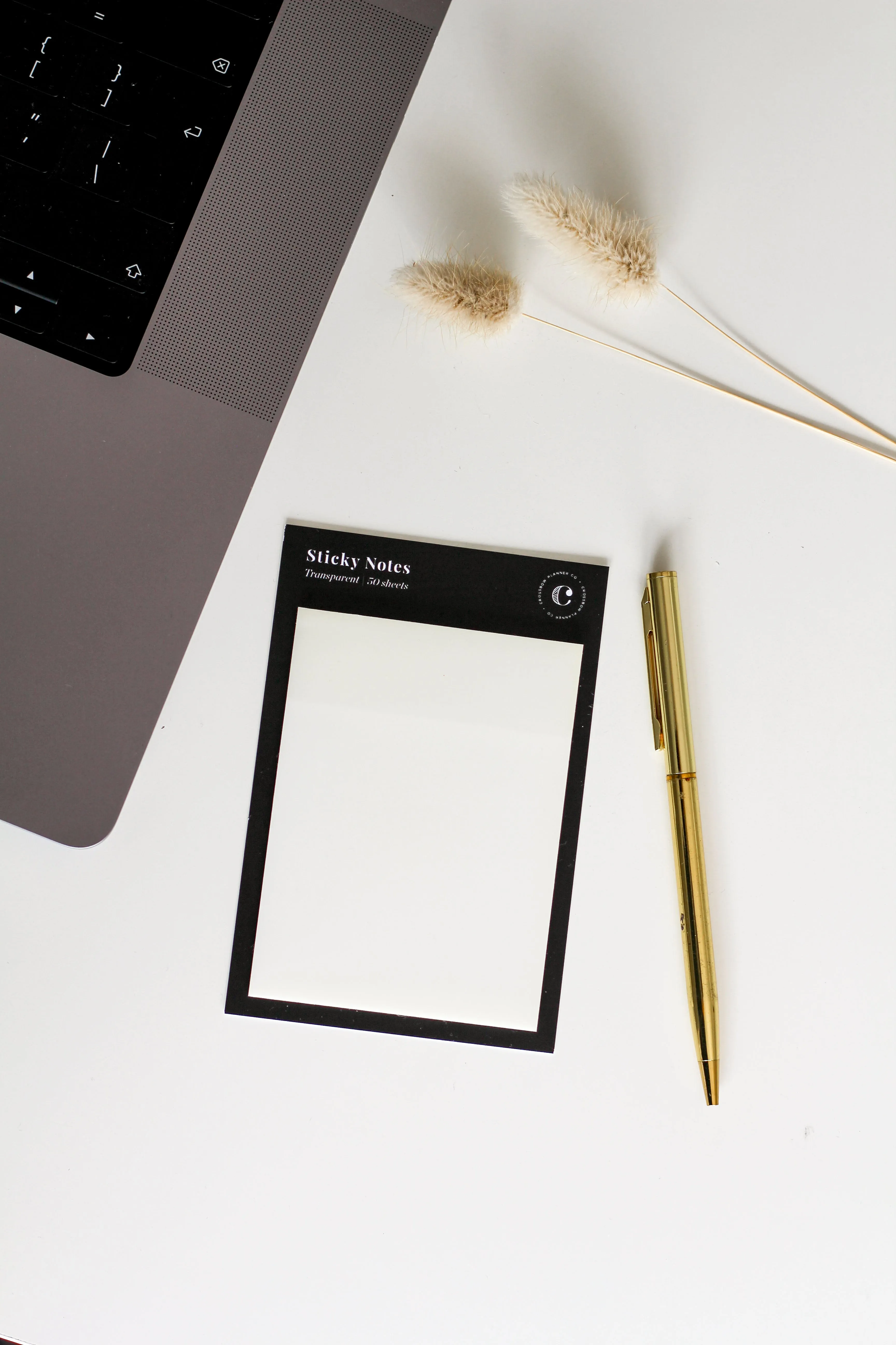 Transparent sticky notes