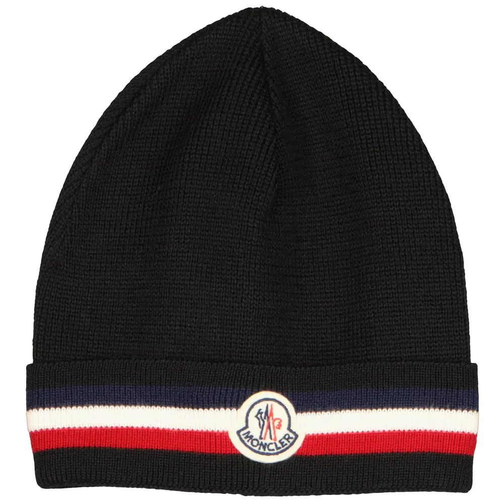 Virgin Wool Logo Patch Beanie