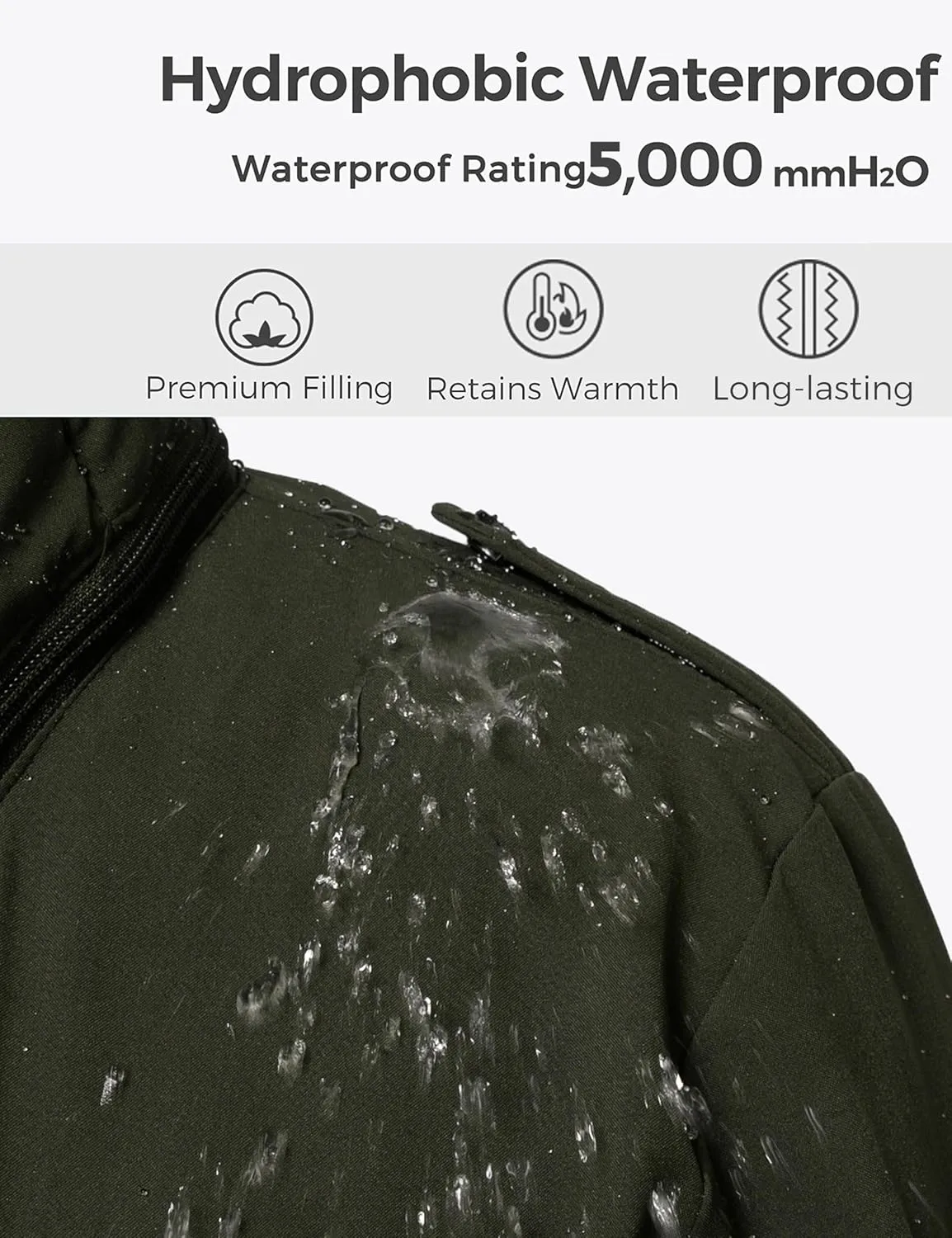 wantdo Women's Plus Size Winter Coat Puffer Jacket Warm Thicken Parka Overcoat with Removable Hood