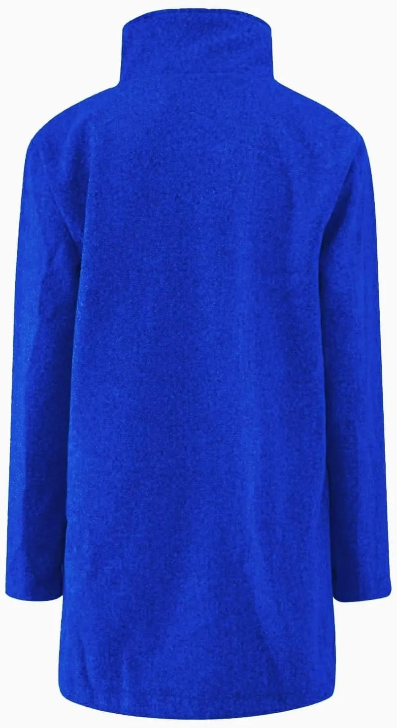 Wool Coats for Women 2024 Plus Size Casual Thicken Stand Collar Single Breasted Winter Jackets with Pockets Fashion